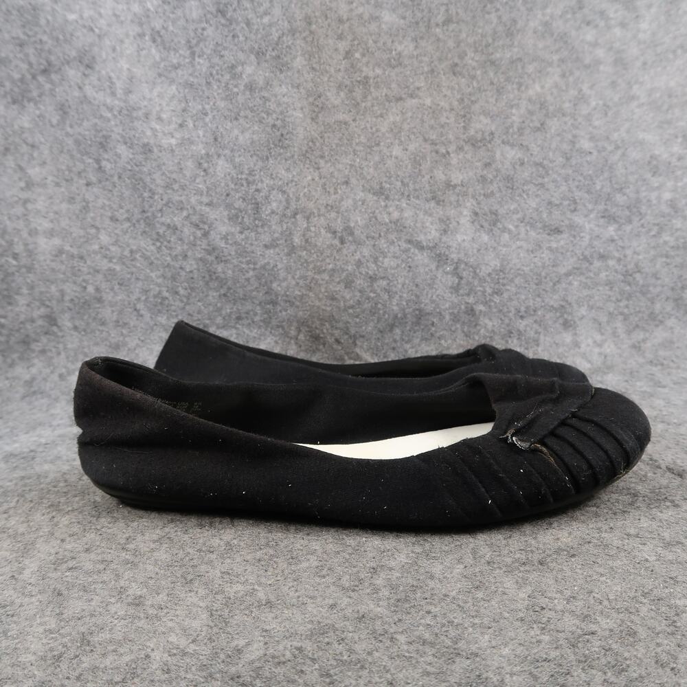 American Eagle Shoes Womens 6.5 Ballet Flats Slip On Casual Fabric Black